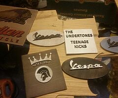 Wooden hand made Vespa Plaques Trojan - Image 3/4
