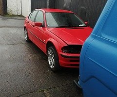 Red e46 saloon for breaking