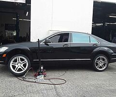 Mercedes 20inch use chrome staggered rims +new tires
