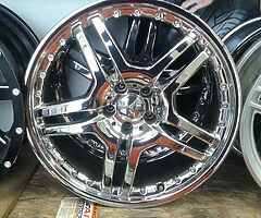 Mercedes 20inch use chrome staggered rims +new tires