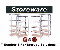Strong 5 Tier Metal Shelving 175kgs | Garage Shed Office Container - Image 8/9