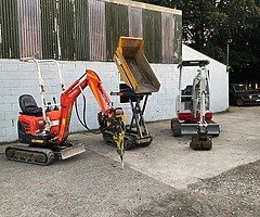 Mini digger & dumper hire