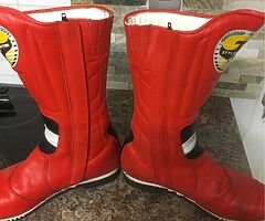 Eddie Lawson STYL MARTIN Motorcycle Boots Size 10 Good Condition - Image 4/7
