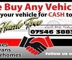 We buy any vehicles
