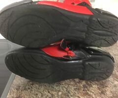 Diadora Motorcycle Boots Size 43/9 Good Condition Black and Red