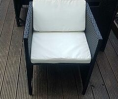 Grass table and waterproof covers and chairs