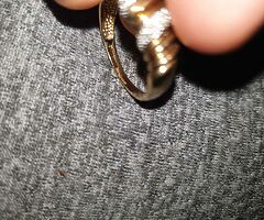 24   Carrat Gold real diamond ring worth over 100O