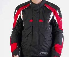 viper rider mens synthetic motorbike jacket