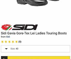 New in box ladies motorcycle boots Sidi size 5 - Image 4/6