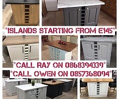 Surplus stock islands from €145