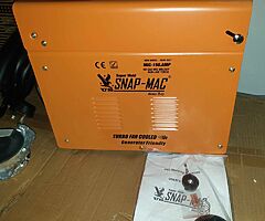 Brand New gasless 150amp mig welder snap mac 
Free Delivery