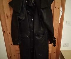 Motorcycle leather Duster