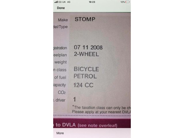 Race spec road registered pit bike - 3/4
