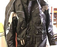 Motorcycle coat camo waterproof etc £30