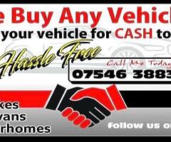 We buy any vehicles