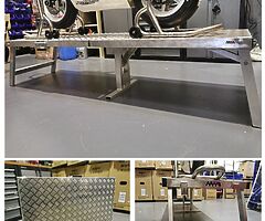 MMI Aluminium Motorcycle Race Table Bench