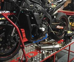 Motorcycle work station