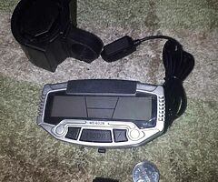 Digital speedometer and horn to covert a mx bike for road