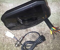 Digital speedometer and horn to covert a mx bike for road