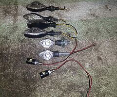 Led indicators and number plate lights