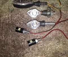 Led indicators and number plate lights