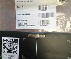 AGV K3 wind protector/ chin curtain