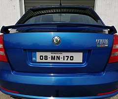 08 SKODA OCTAVIA VRS 2.0TDi 170BHP NCT + TAX..... €3495..... STUNNING RACE BLUE - Image 8/10