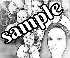personal drawing for you family canvas - Image 4/10