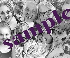 personal drawing for you family canvas - Image 7/10
