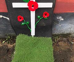 Benches .Grave Surrounds .hanging baskets .Gates  .flag pole holder .Crosses for grave and trees pm - Image 4/7