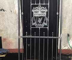Benches .Grave Surrounds .hanging baskets .Gates  .flag pole holder .Crosses for grave and trees pm - Image 6/7