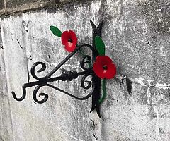 Benches .Grave Surrounds .hanging baskets .Gates  .flag pole holder .Crosses for grave and trees pm - Image 7/7