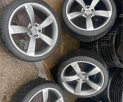 20” TTRS ALLOY WHEEKS SND TYRES UNMARKED BRAND NEW WITH BRAND NEW TYRES 07544148533