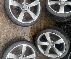 20” TTRS ALLOY WHEEKS SND TYRES UNMARKED BRAND NEW WITH BRAND NEW TYRES 07544148533