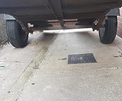 motorcycle trailer with chock