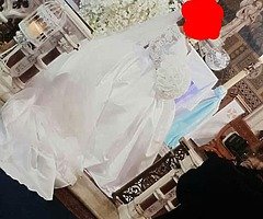 Wedding Dress& 3 Brismaids ,1 Flowergirl