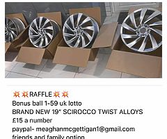BRAND NEW 19” scirocco twists alloys