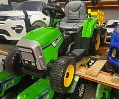 BATTERY OPERATED TRACTORS TO SUIT AGES 1-6