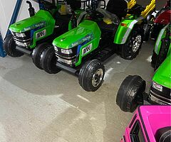 BATTERY OPERATED TRACTORS TO SUIT AGES 1-6