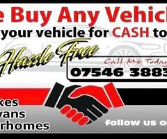 We buy any vehicles