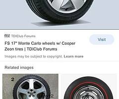 Wanted 18” Monte Carlos only need two,pm please