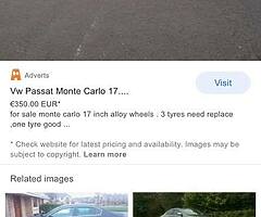 Wanted 18” Monte Carlos only need two,pm please