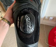 RST TracTech Evo one peace Motorbike Leathers size uk 48 - Image 4/8