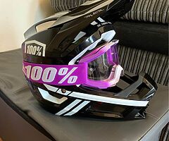 100 percent trajecta and goggles