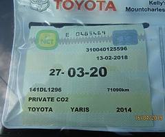 Toyota Yaris 2014 1.0l Petrol Manual NCT 03-20 - Image 9/10