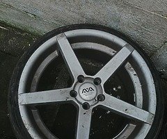 18 ava 5x112 9j all 4 very good tyres 215 35 18 and few marks not noting bad  pm me only - Image 3/9