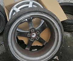 18 ava 5x112 9j all 4 very good tyres 215 35 18 and few marks not noting bad  pm me only - Image 4/9