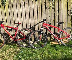2 mountain bikes forsale