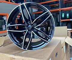 19” AUDI RS6C BRAND NEW BLACK POLISHED TYRE PACKAGE AVAILABLE
