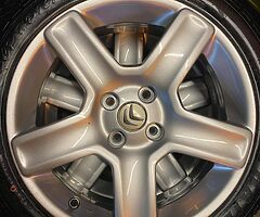 Vortex alloys 17” (brand new tyres ) mint